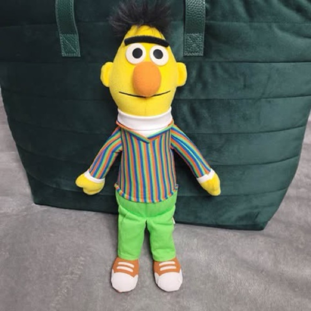 Gund Sesame Street Bert Plush 2002 12” Stuffed Figure Muppet